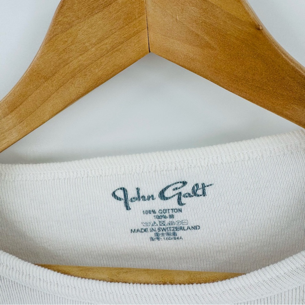 Brandy Melville Graphic Tee Radio Silence Cropped Long Sleeve Size S - Picture 3 of 5